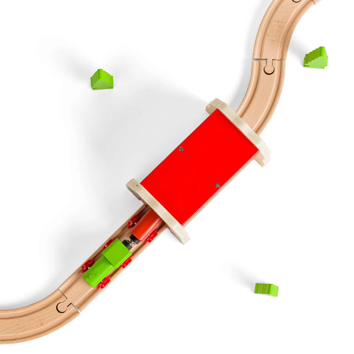 Bigjigs - Wooden Rail Red Brick Tunnel