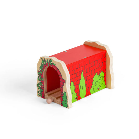 Bigjigs - Wooden Rail Red Brick Tunnel