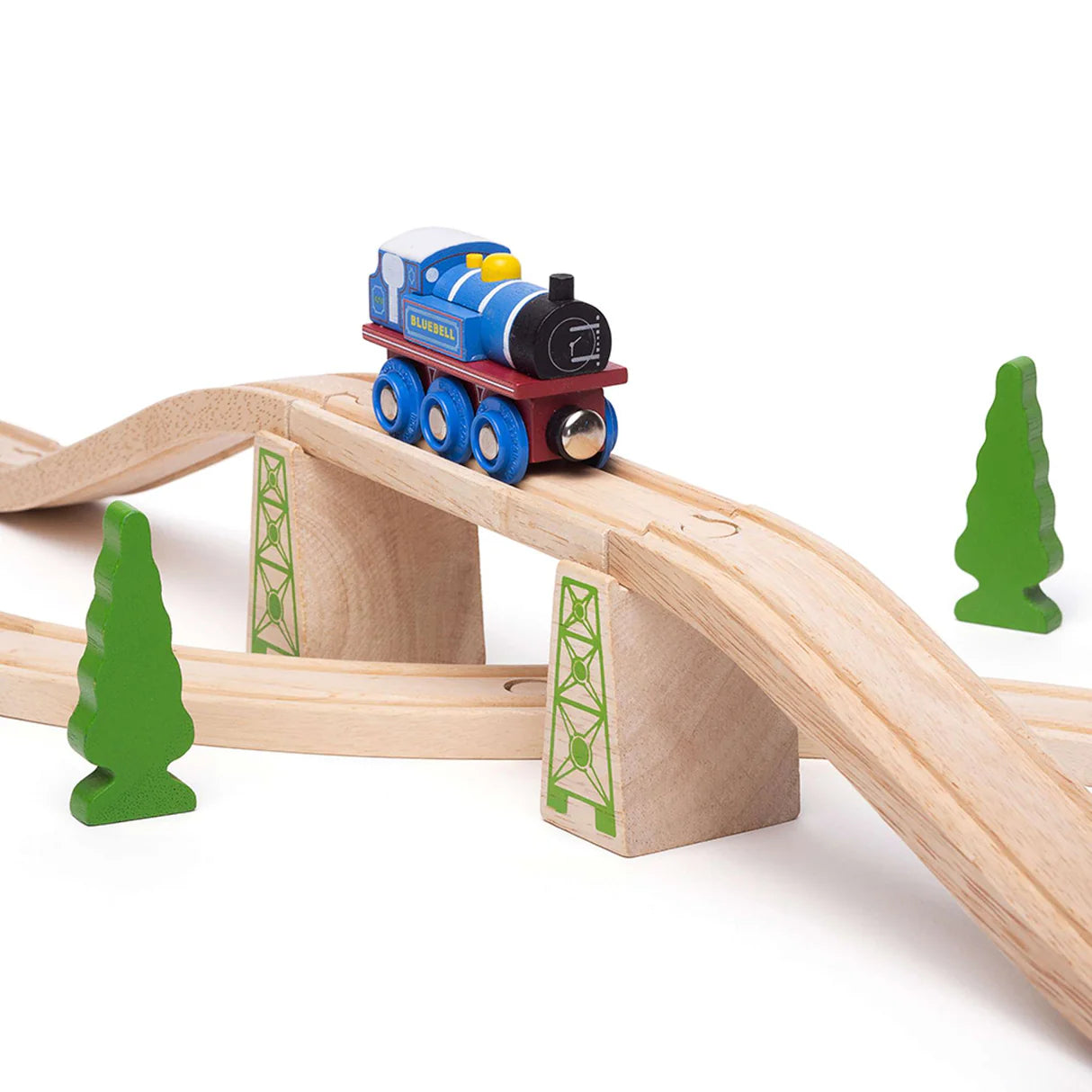 Bigjigs - Wooden Rail Heritage Collection - Bluebell Train