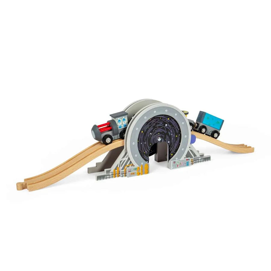 Bigjigs Toys - Galaxy Bridge - Space Themed Wooden Railway Accessory for Train Sets