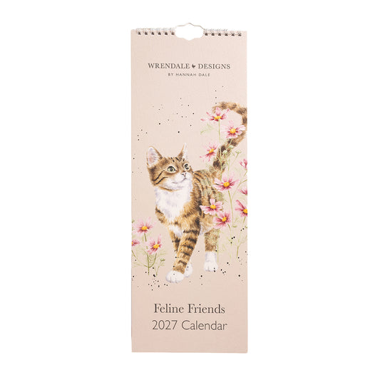 Wrendale Designs - 'Feline Friends' Cat Slim Calendar 2027
