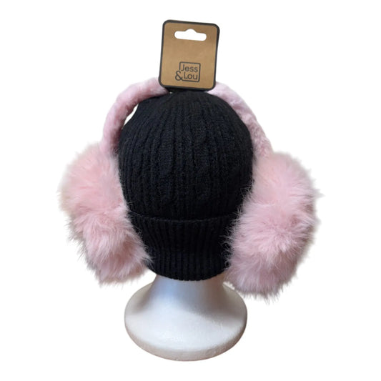 Jess & Lou - Pink Fluffy Earmuffs
