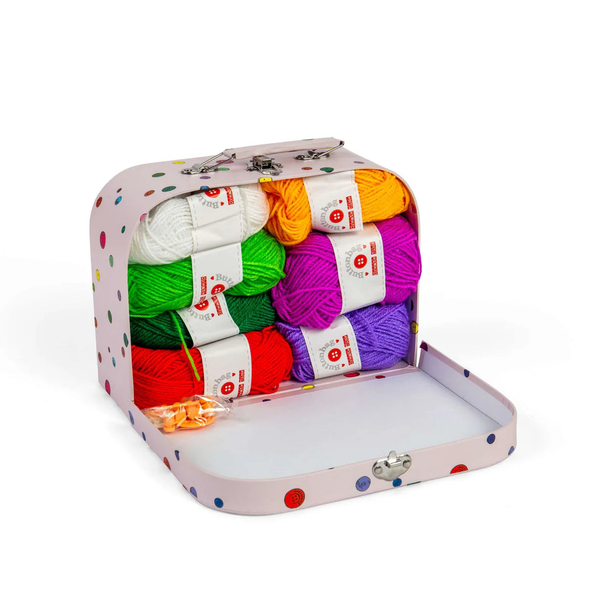 Bigjigs -  Buttonbag Pompom Suitcase Kit