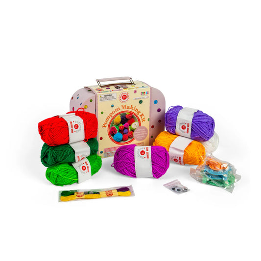 Bigjigs -  Buttonbag Pompom Suitcase Kit
