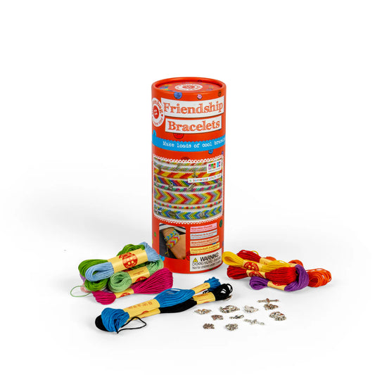 Bigjigs - Buttonbag Friendship Bracelet Kit - 12 Threads & Metal Charms For Kids