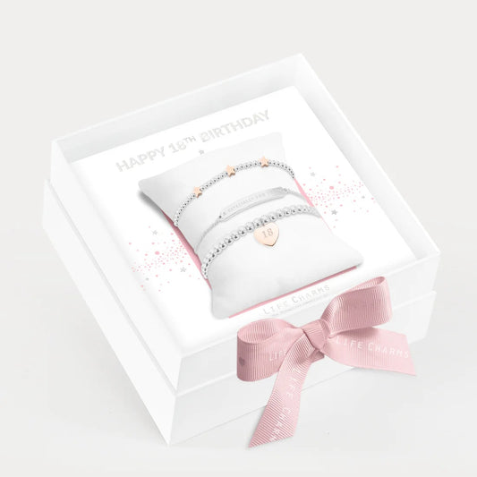 Life Charms - Happy 18th Birthday Bracelets In An Occasion Gift Box