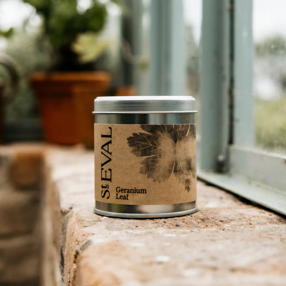 St Eval - Geranium Leaf Scented Tin Candle