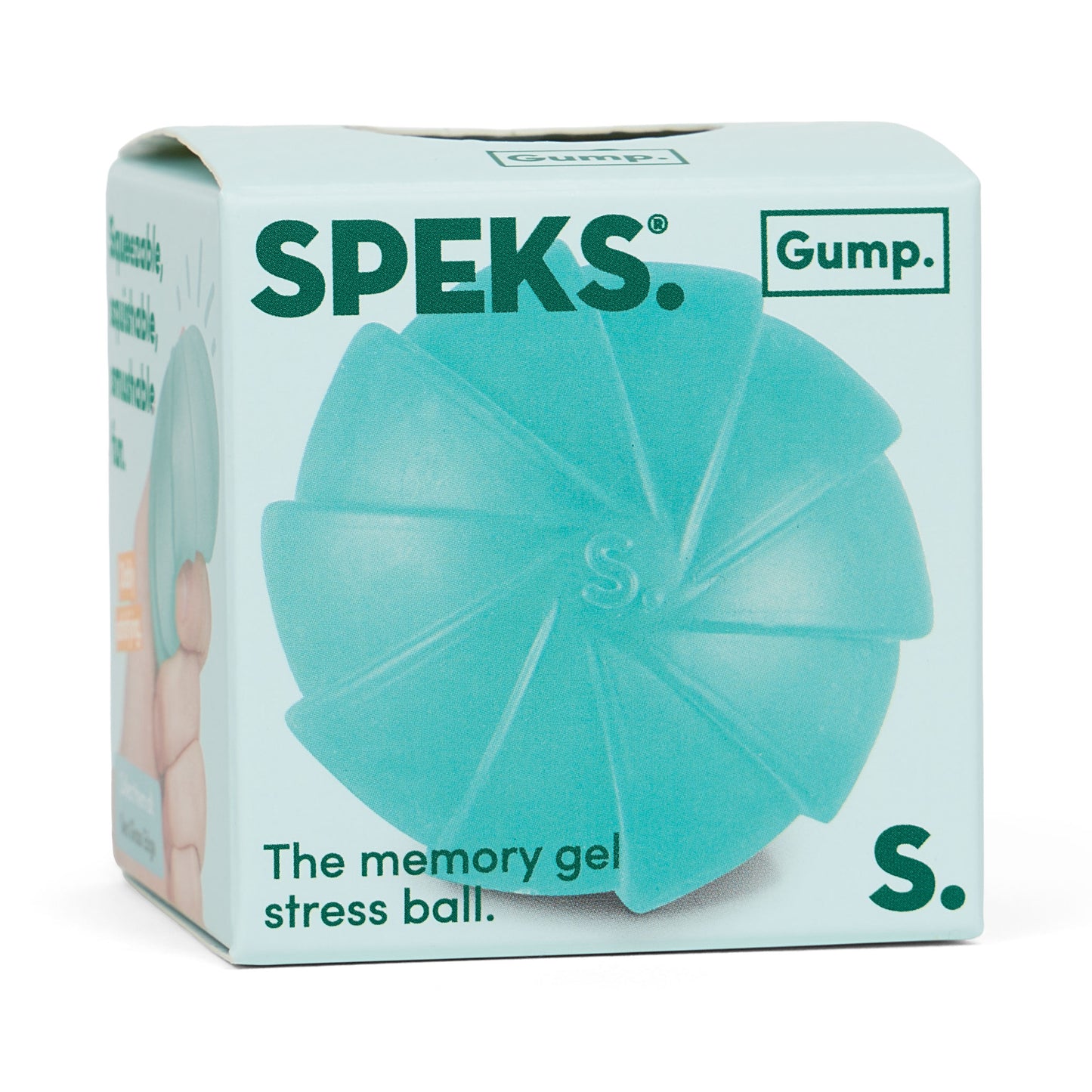 Speks - Gump Surface Memory Gel Stress Ball - Sea Glass Edge - Maximum One Per Order