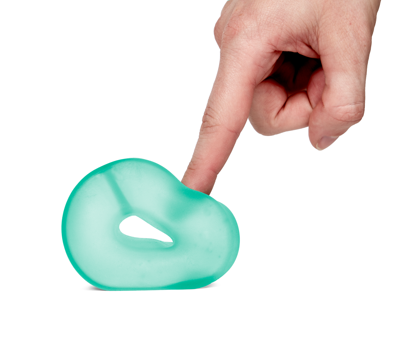 Speks - Gump Loop Memory Gel Stress Ring - Sea Glass - Maximum One Per Order