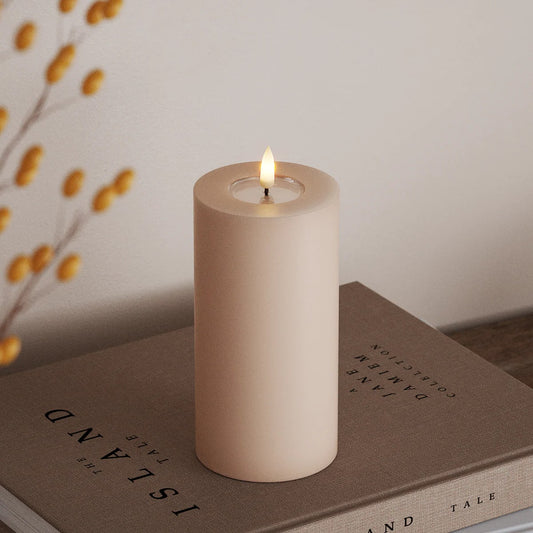 Deluxe Homeart - Real Wax LED Flickering Candle - Rose
