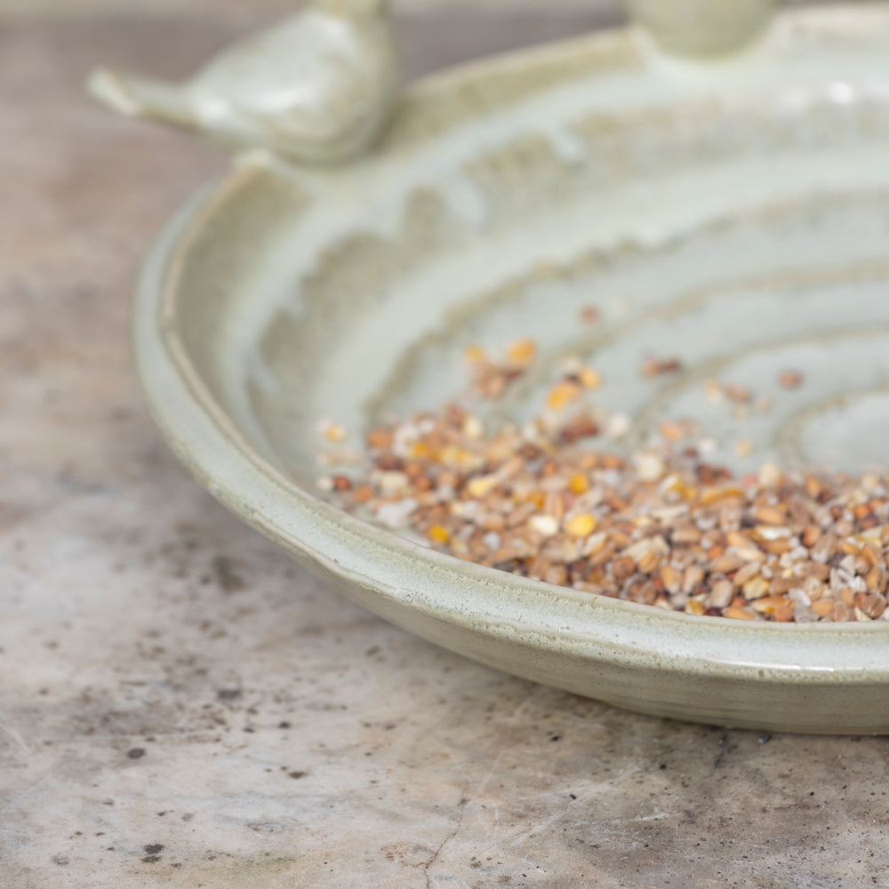 Ceramic Bird Bath Dish