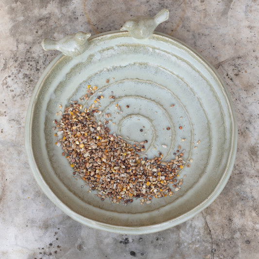 Ceramic Bird Bath Dish