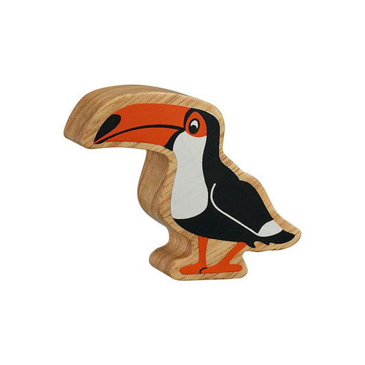 Lanka Kade - Wooden Black and Orange Toucan