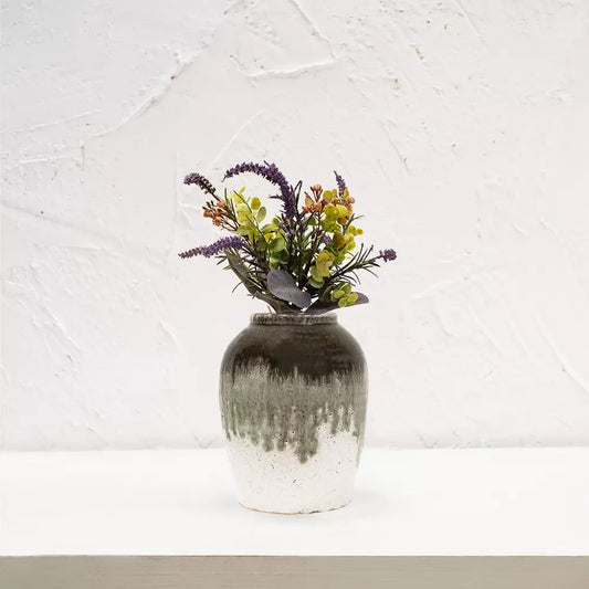 Dipped Crackle Glaze Vase Antheia - Small