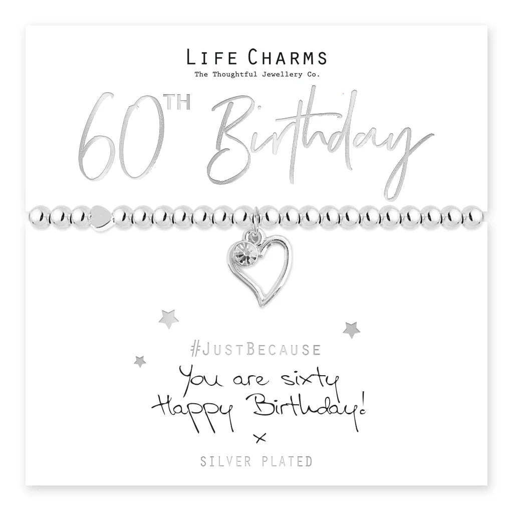 Life Charms - You Are 60 Happy Birthday Bracelet
