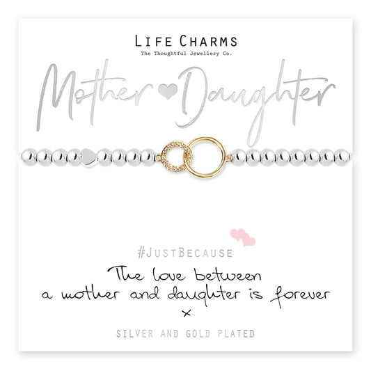 Life Charms -Love Between  Mother & Daughter Bracelet
