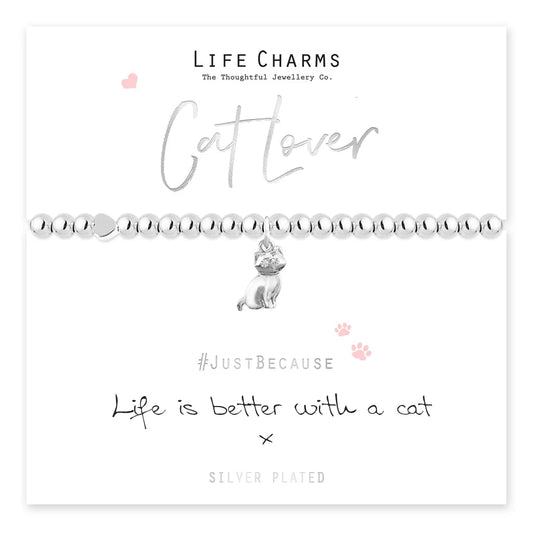 Life Charms - Cat Lover - Better With A Cat Bracelet