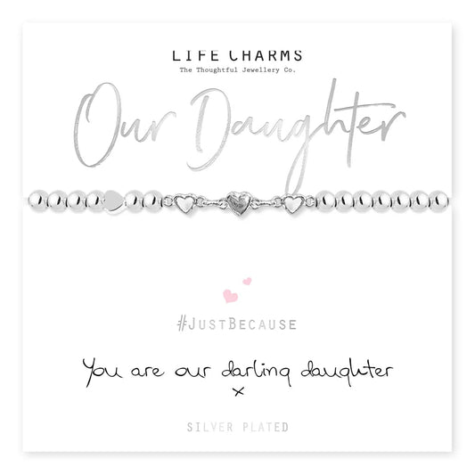 Life Charms - You Are Our Darling Daughter Bracelet