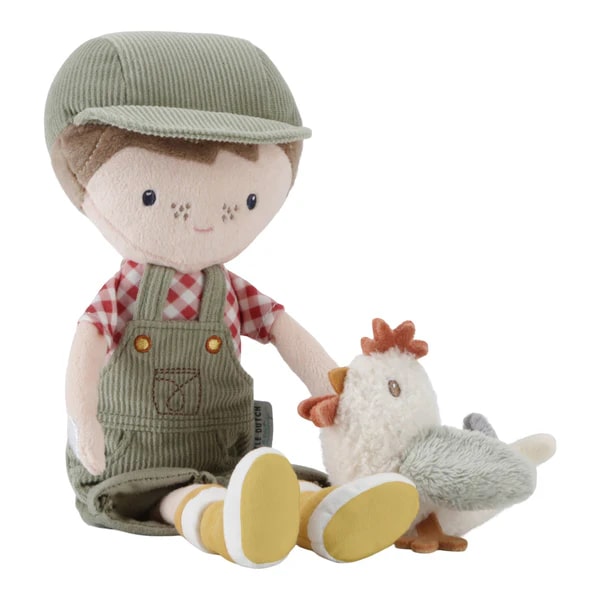 Little Dutch - Cuddle Doll - Farmer Jim With Chicken