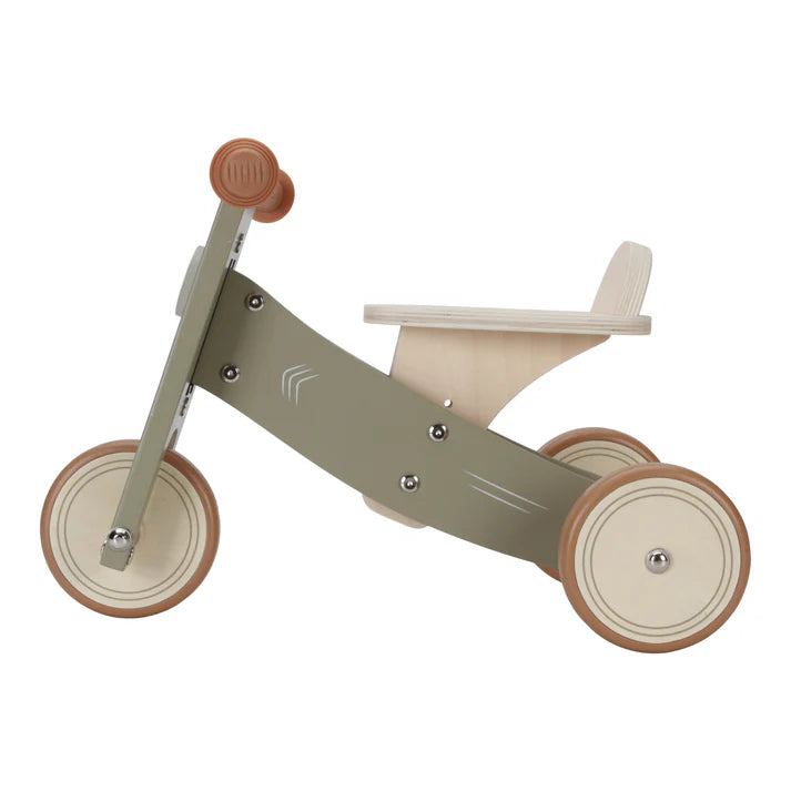 Little Dutch - Wooden Tricycle - Olive