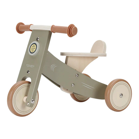 Little Dutch - Wooden Tricycle - Olive