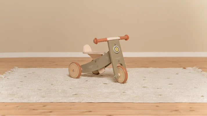 Little Dutch - Wooden Tricycle - Olive