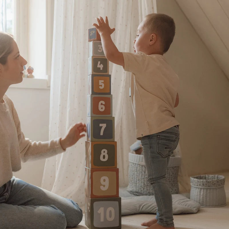 Little Dutch - Building Blocks Cardboard - Forest Friends