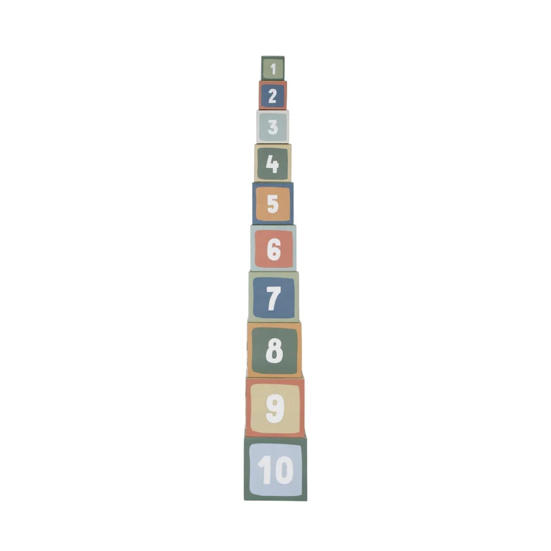 Little Dutch - Building Blocks Cardboard - Forest Friends