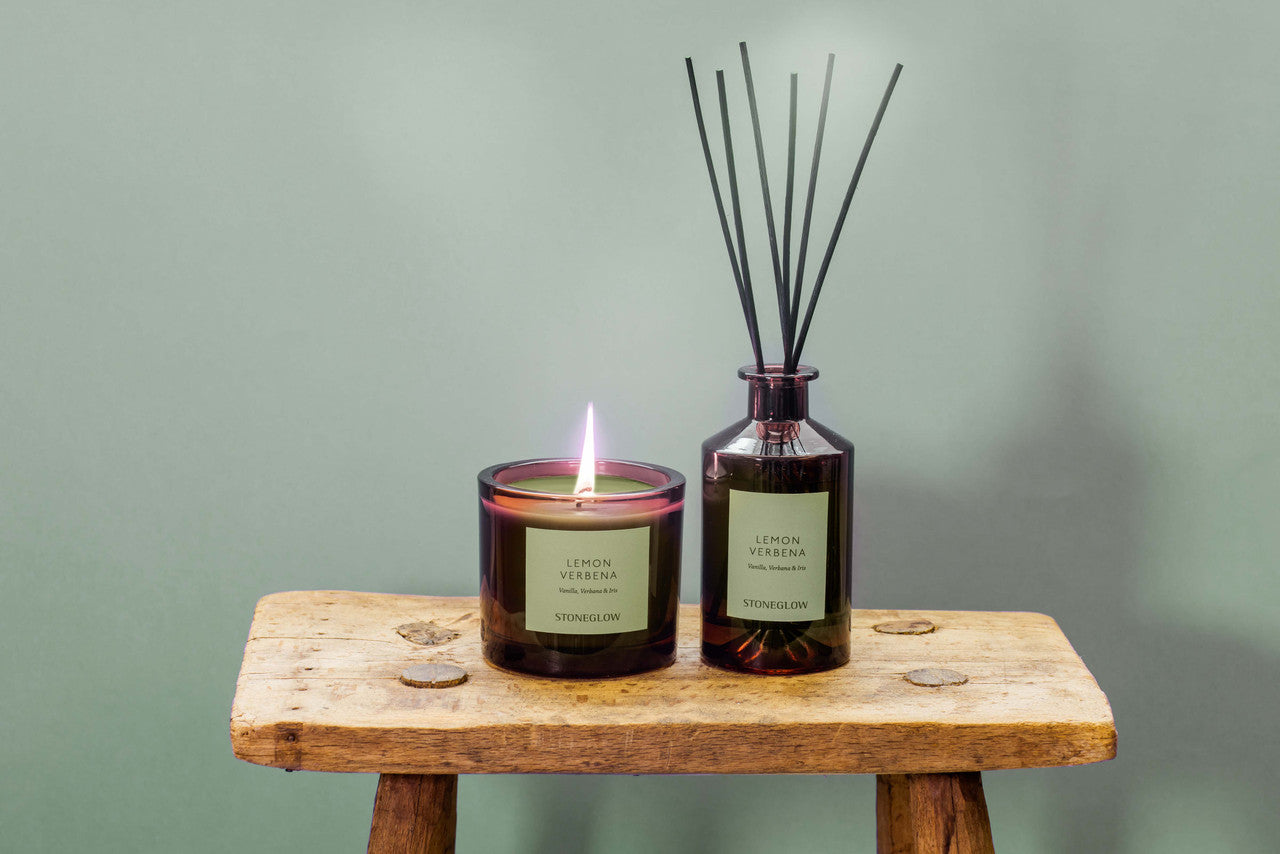 Stoneglow - Walled Garden Lemon Verbena Diffuser -Vanilla | Verbena | Iris - Scented Reed Diffuser 160ml