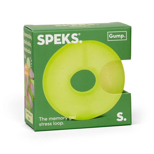 Speks - Gump Loop Memory Gel Stress Ring - Algae
