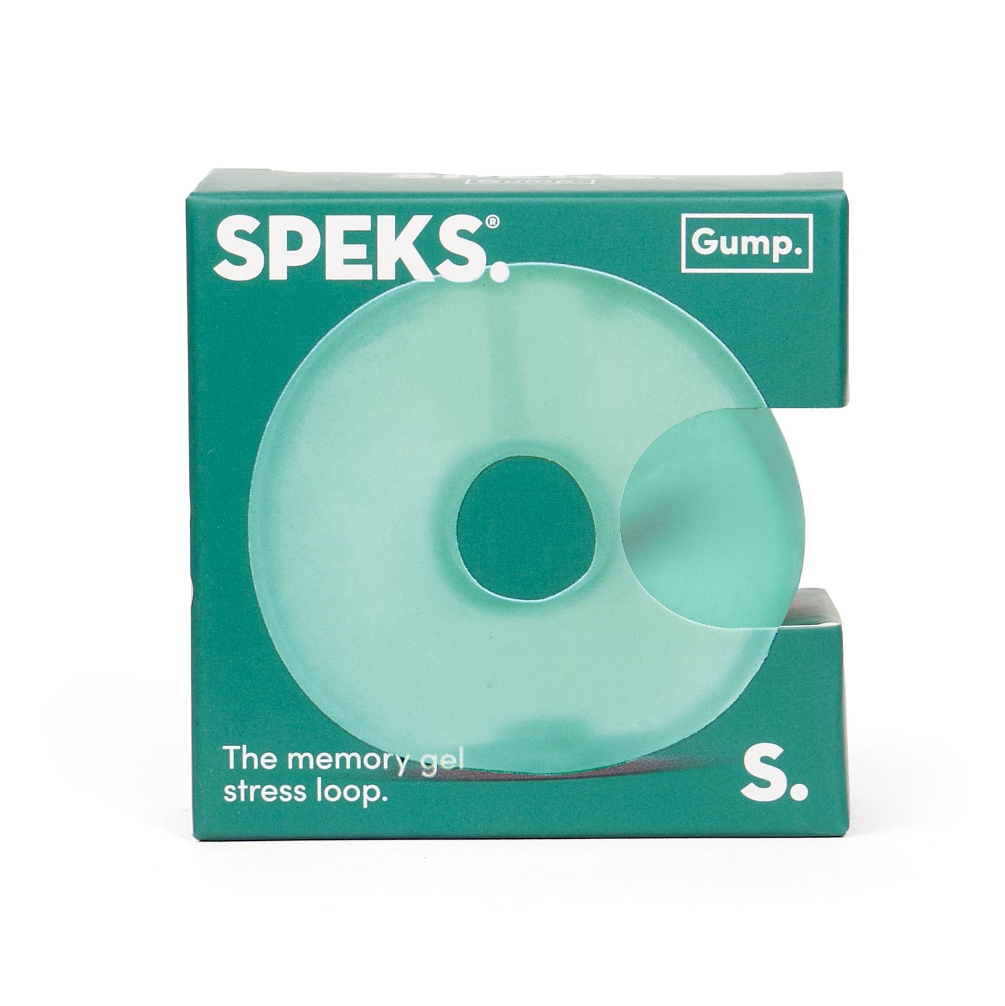 Speks - Gump Loop Memory Gel Stress Ring - Sea Glass - Maximum One Per Order