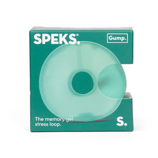 Speks - Gump Loop Memory Gel Stress Ring - Sea Glass