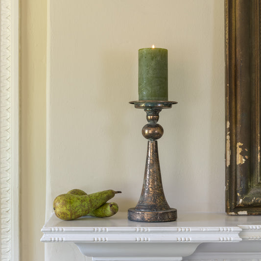 Hela Antique Gold Candle Holder