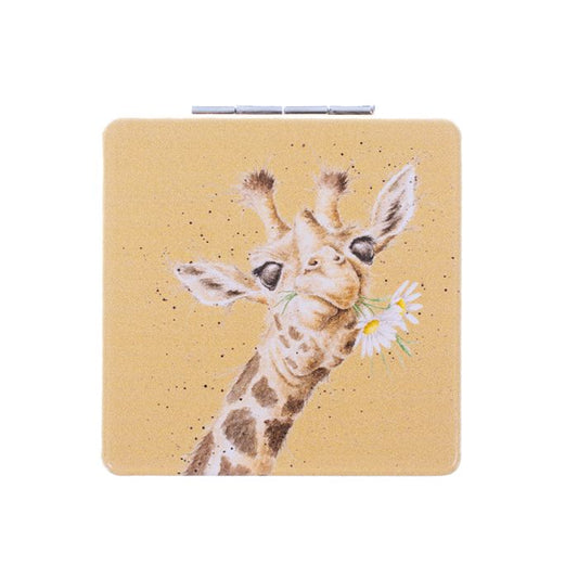Wrendale Designs - 'Flowers' Giraffe Compact Mirror