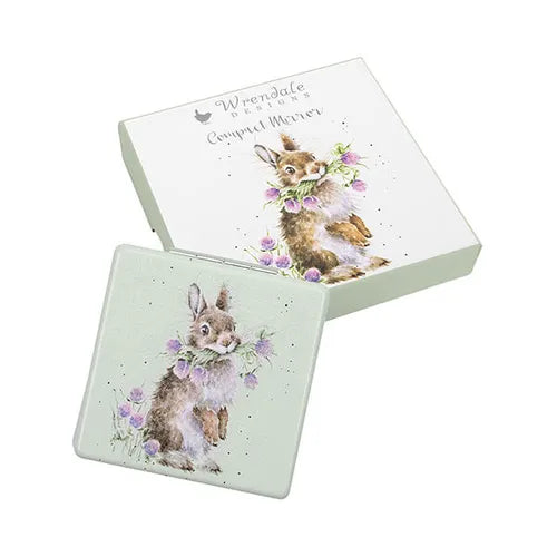 Wrendale Designs - 'Head Clover Heels' Rabbit Compact Mirror