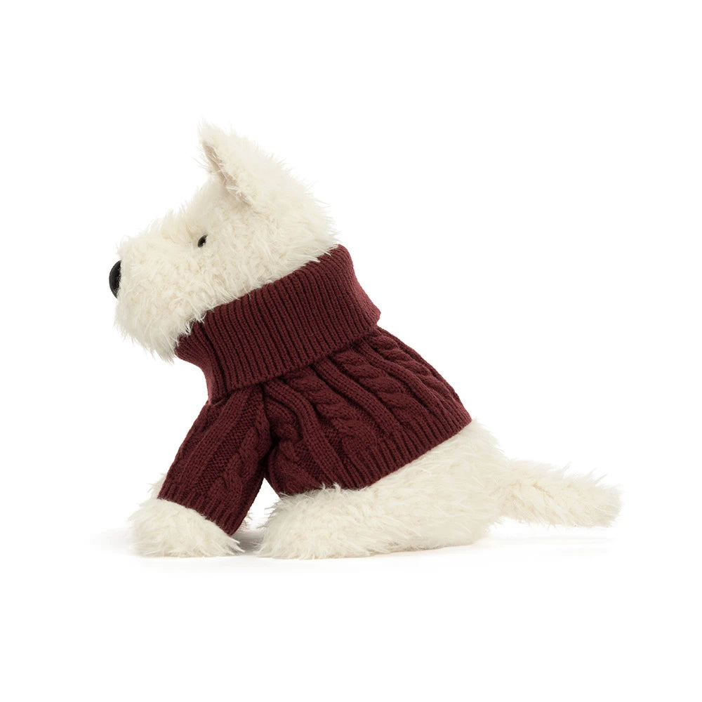 Jellycat - Munro Scottie Dog 'Winter Jumper' - MAXIMUM ONE PER CUSTOMER
