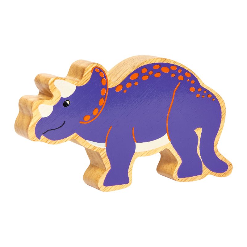 Lanka Kade - Wooden Purple Triceratops