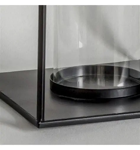 Alcora Candle Holder Lantern - Black