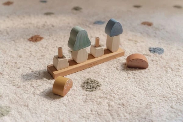 Little Dutch -  Stacking Puzzle Mushrooms - Forest Friends