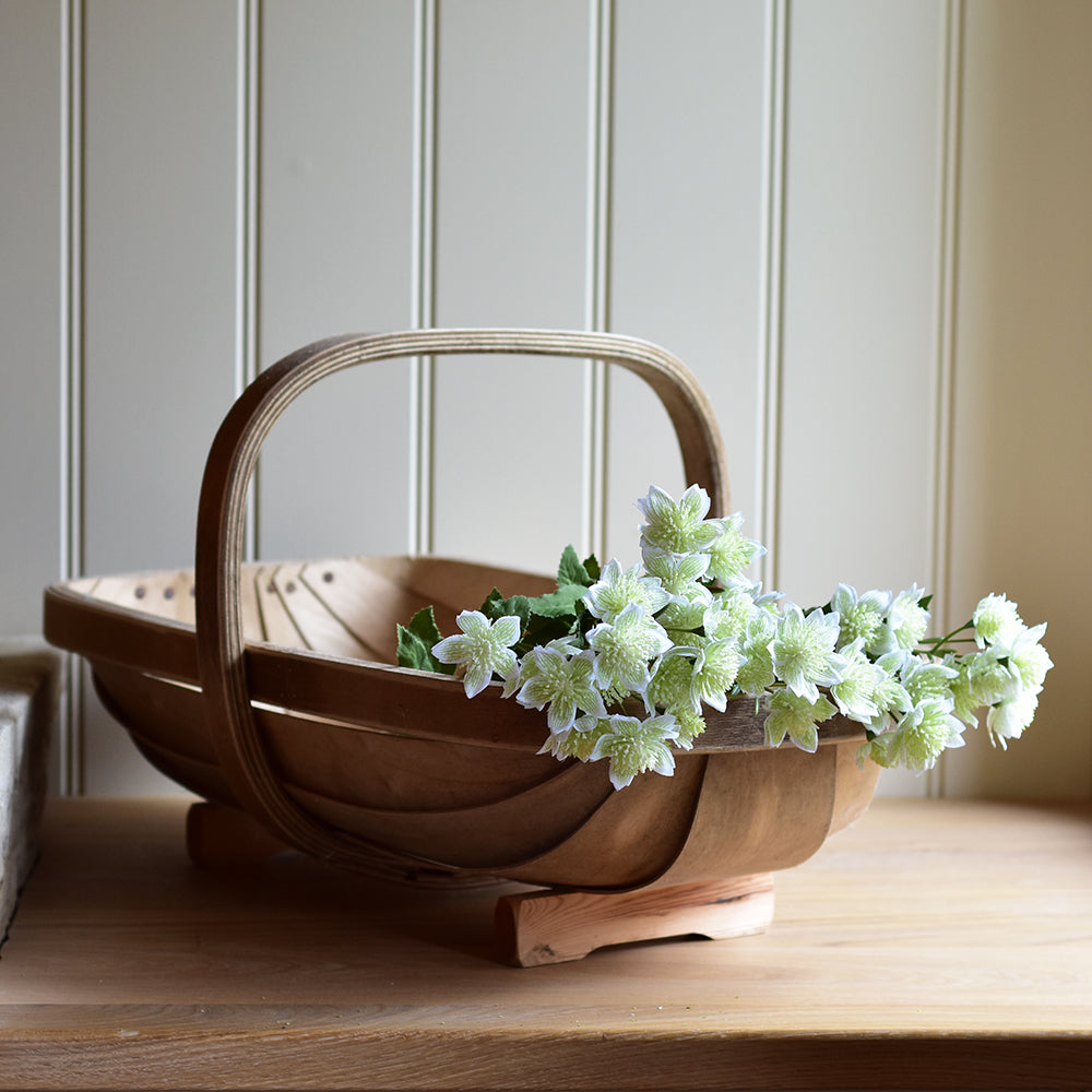 Astrantia Faux Spray - Apple White