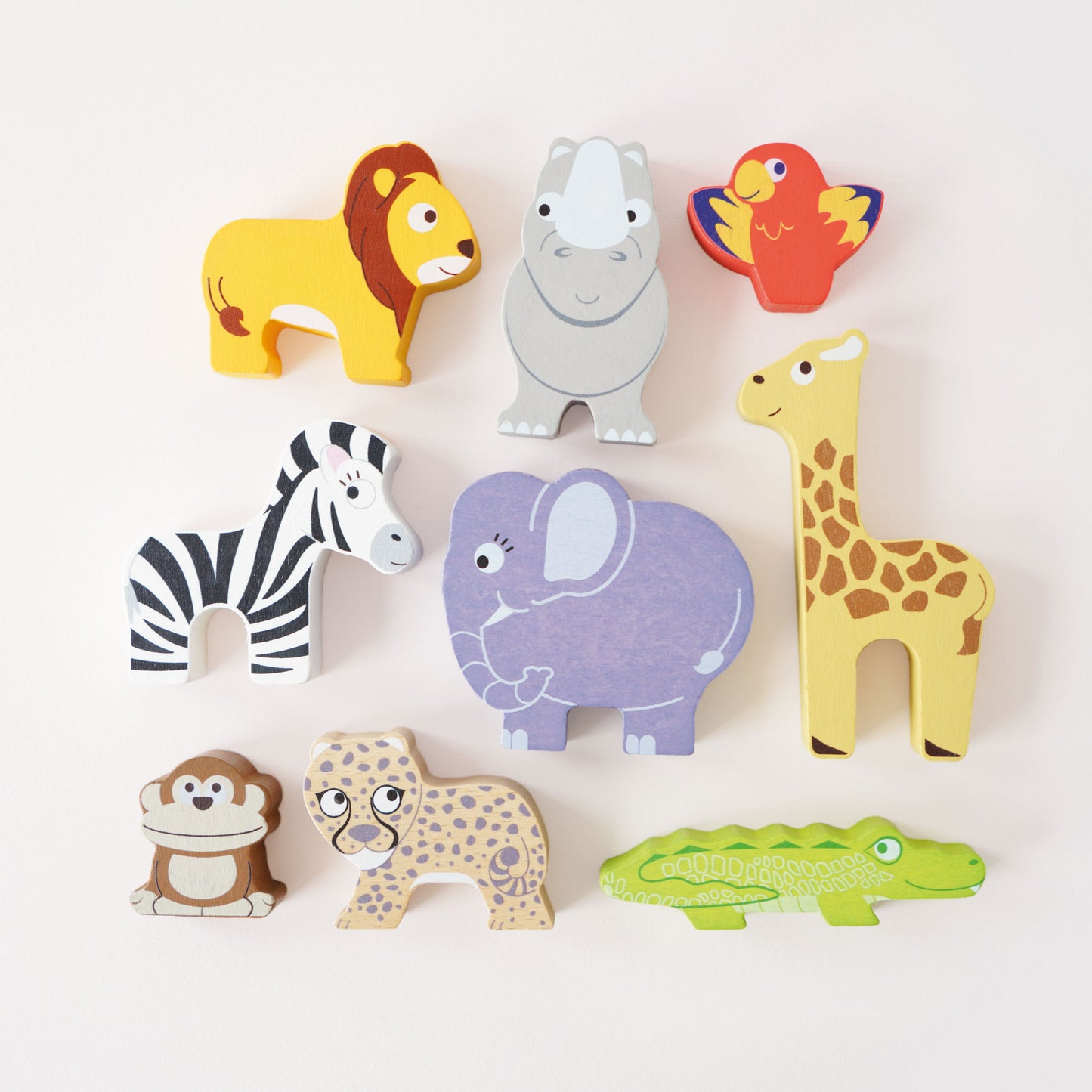 Le Toy Van - Wooden Africa Safari Stacking Animals & Bag