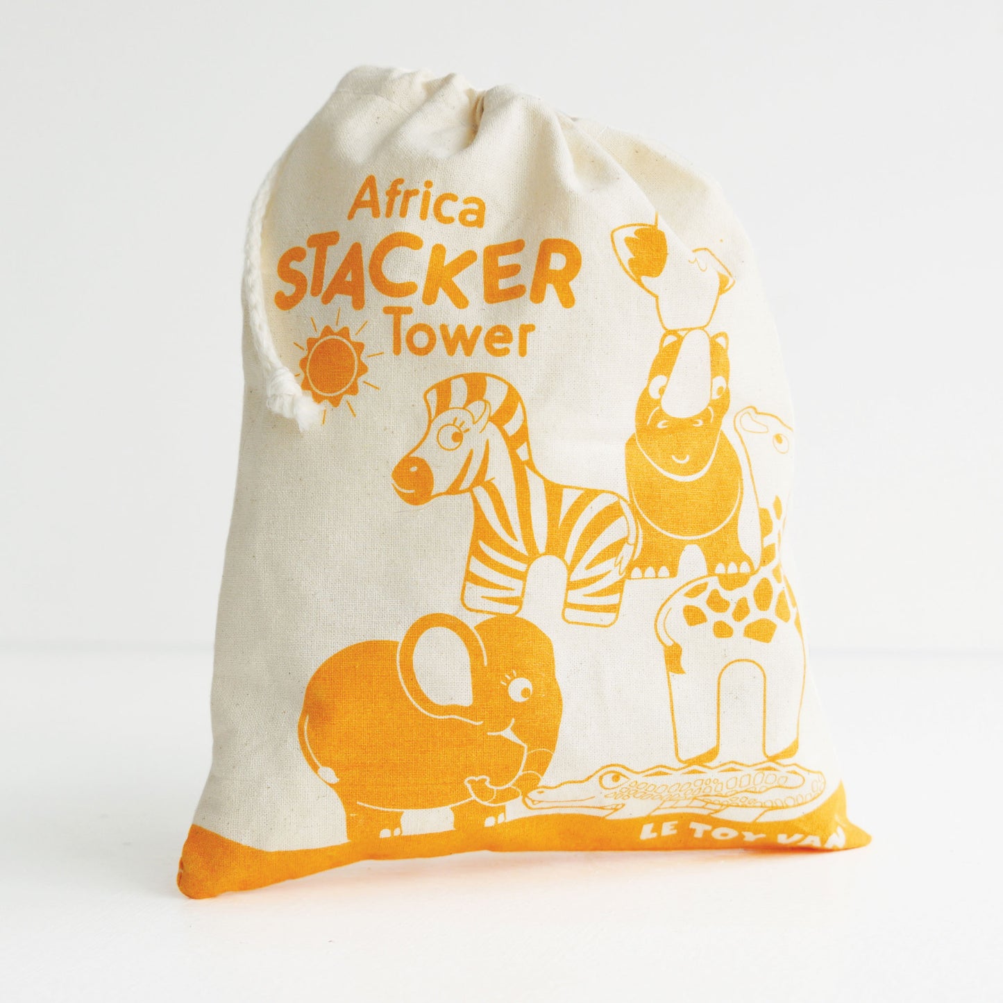 Le Toy Van - Wooden Africa Safari Stacking Animals & Bag