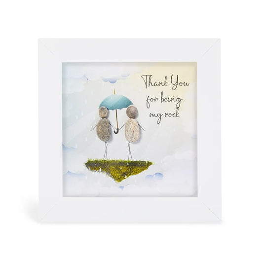 Pebble Art Pictures - 'Thank you for being my rock'