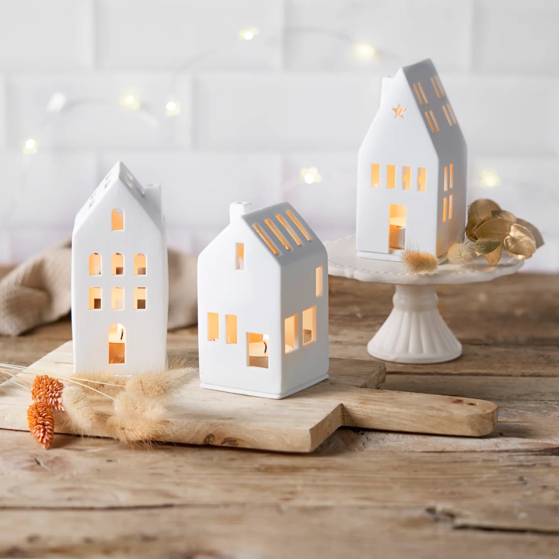Rader Dream House - Porcelain Mini Tealight House
