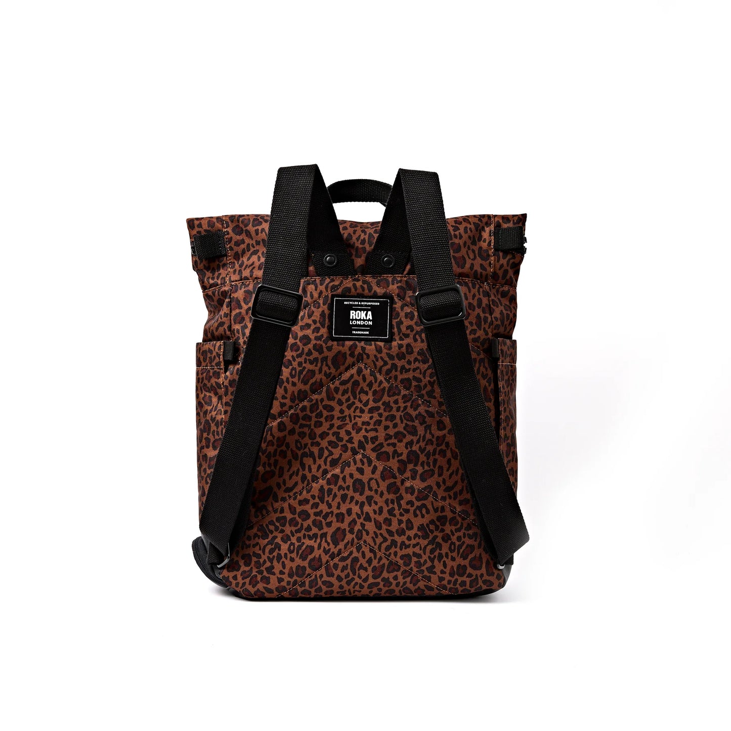 Roka - Canfield Roll Top Backpack in Mini Leopard