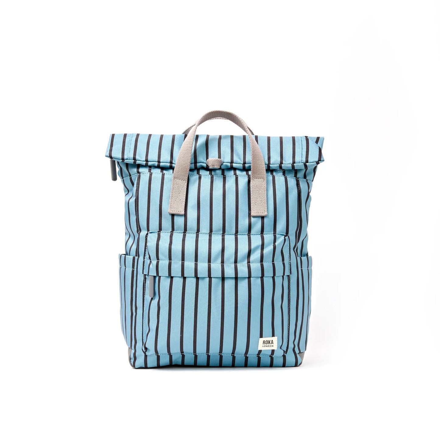 Roka - Canfield Roll Top Backpack in Blue Stripe
