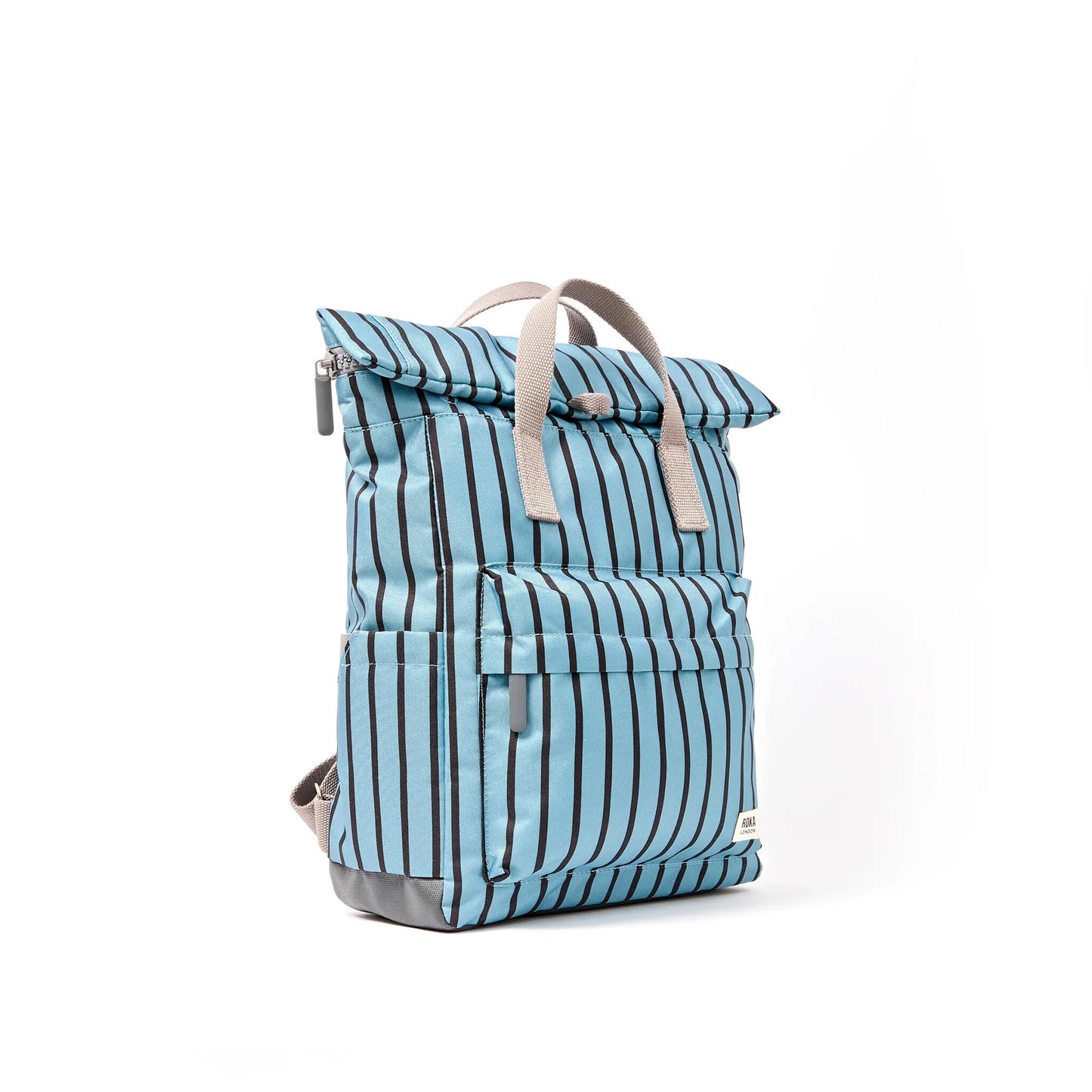 Roka - Canfield Roll Top Backpack in Blue Stripe