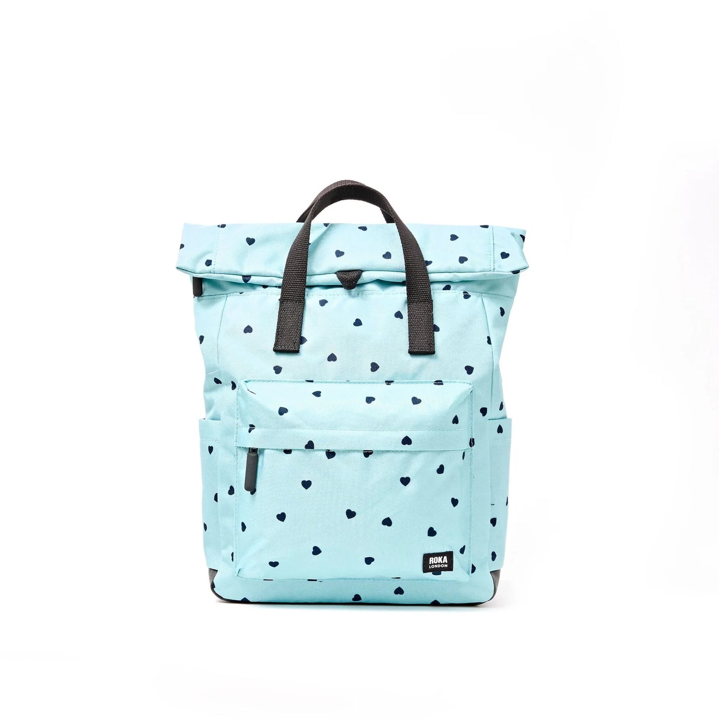 Roka - Canfield Roll Top Backpack in Heart Print