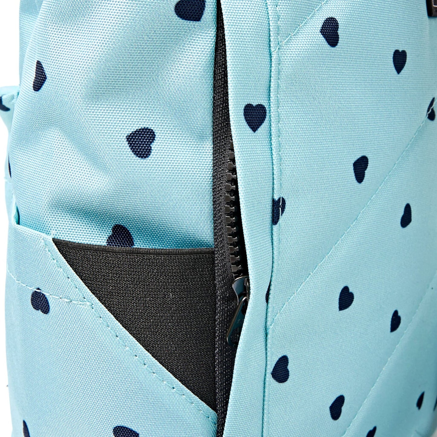 Roka - Canfield Roll Top Backpack in Heart Print