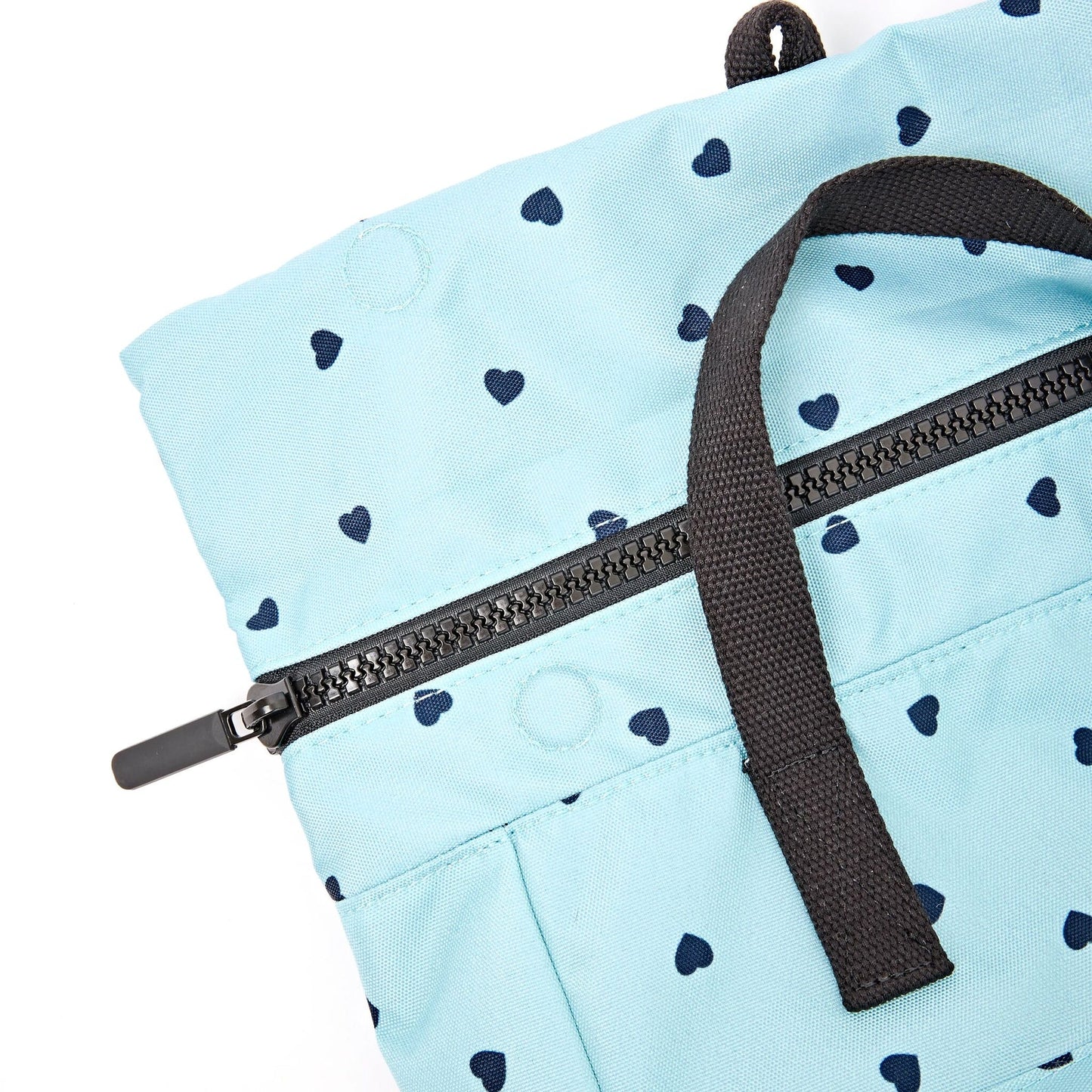 Roka - Canfield Roll Top Backpack in Heart Print